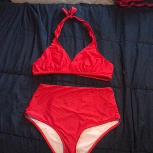 High waist bathing suit